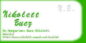 nikolett bucz business card